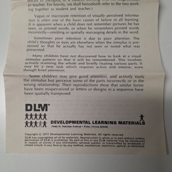 Developmental Learning Materials Visual Memory Cards I and II No P 181 - Picture 3 of 5